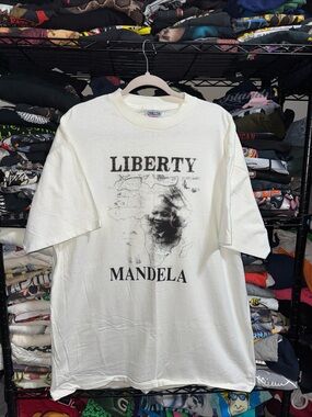 Vintage 80s NWOT Nelson Mandela Liberty Africa Shirt Size Xxl